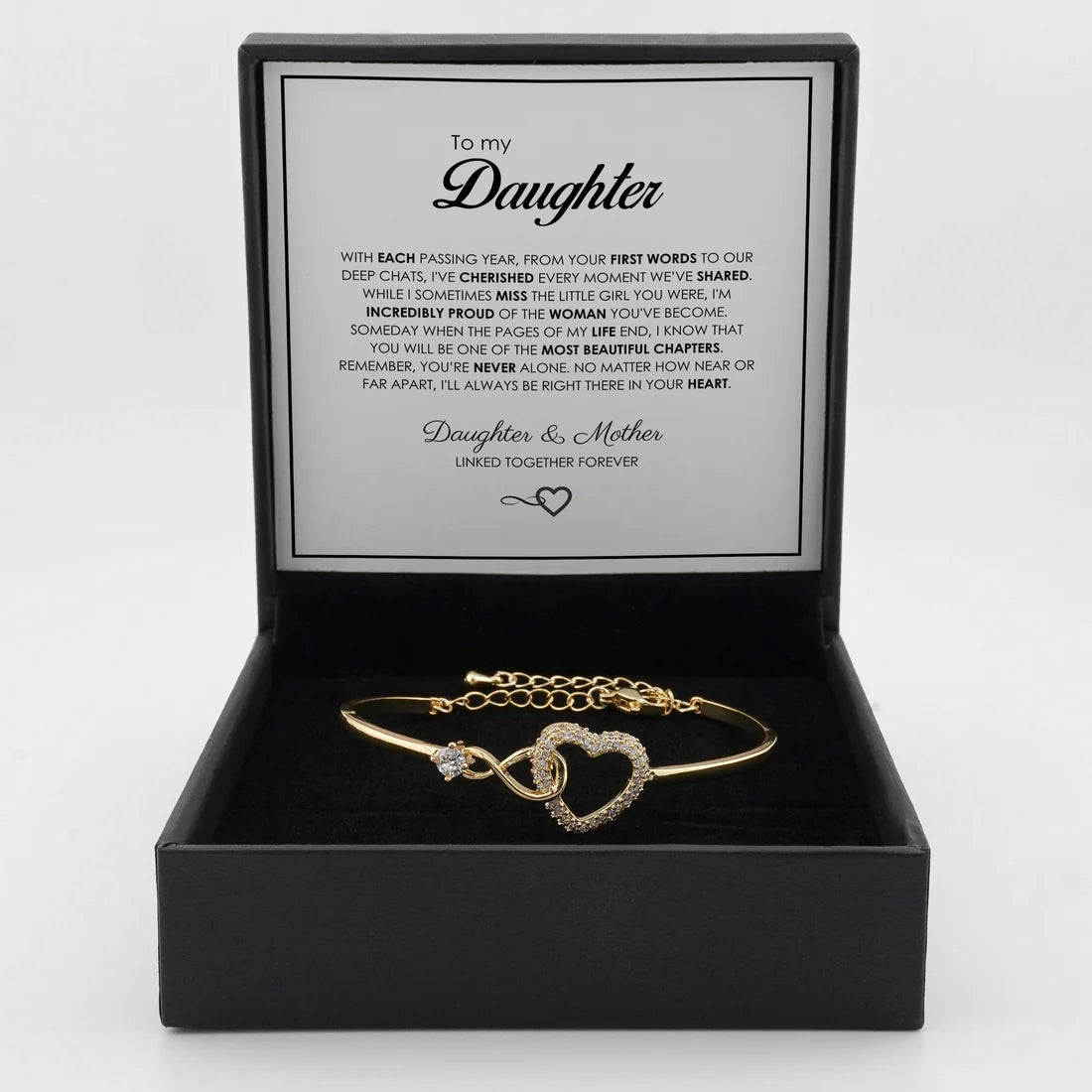 "To My Daughter" Forever Connected Bracelet