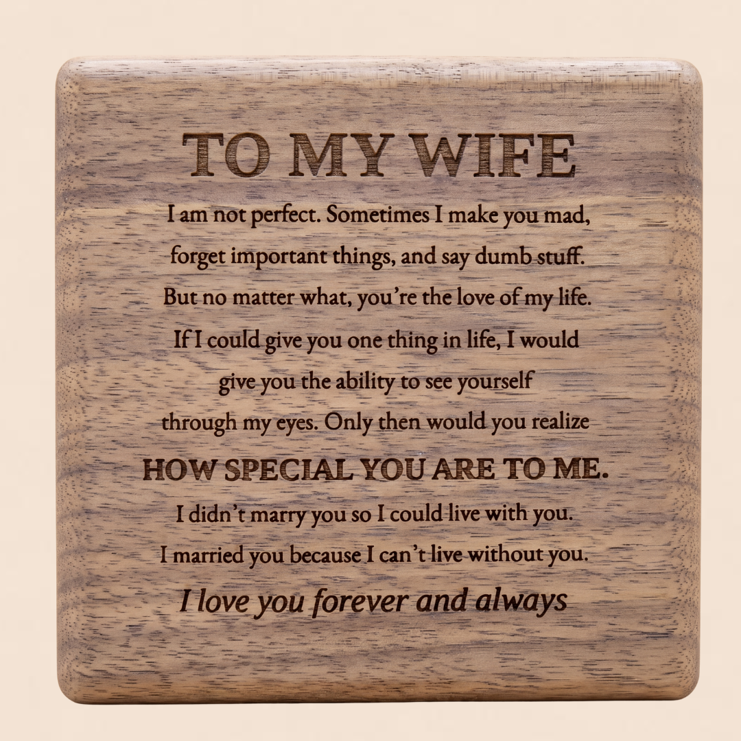 To My Wife – Infinity Birthstone Bracelet with Customized Box