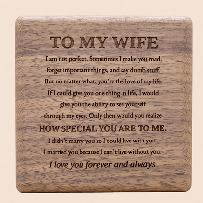 To My Wife – Infinity Birthstone Bracelet with Customized Box
