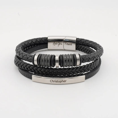 "Forever Connected" Son's Customized Bracelet