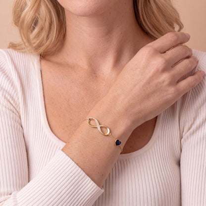 To My Wife – Infinity Birthstone Bracelet