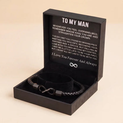"To My Man" - Infinity Personalized Bracelet