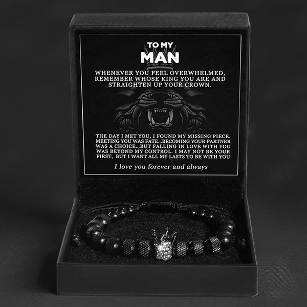 Infinity Name Bracelet - For the Man Who Holds Us Together