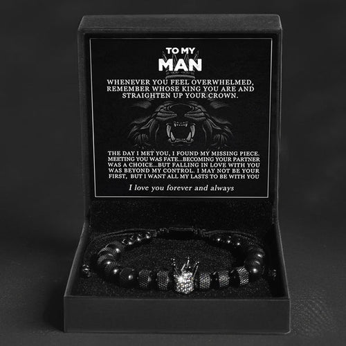 Infinity Name Bracelet - For the Man Who Holds Us Together