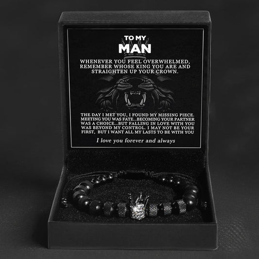 Infinity Name Bracelet - For the Man Who Holds Us Together